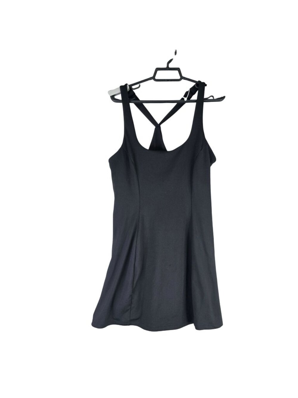 Womens Victorias Secret On Point Black Strappy Racerback Dress Polyester Blend M